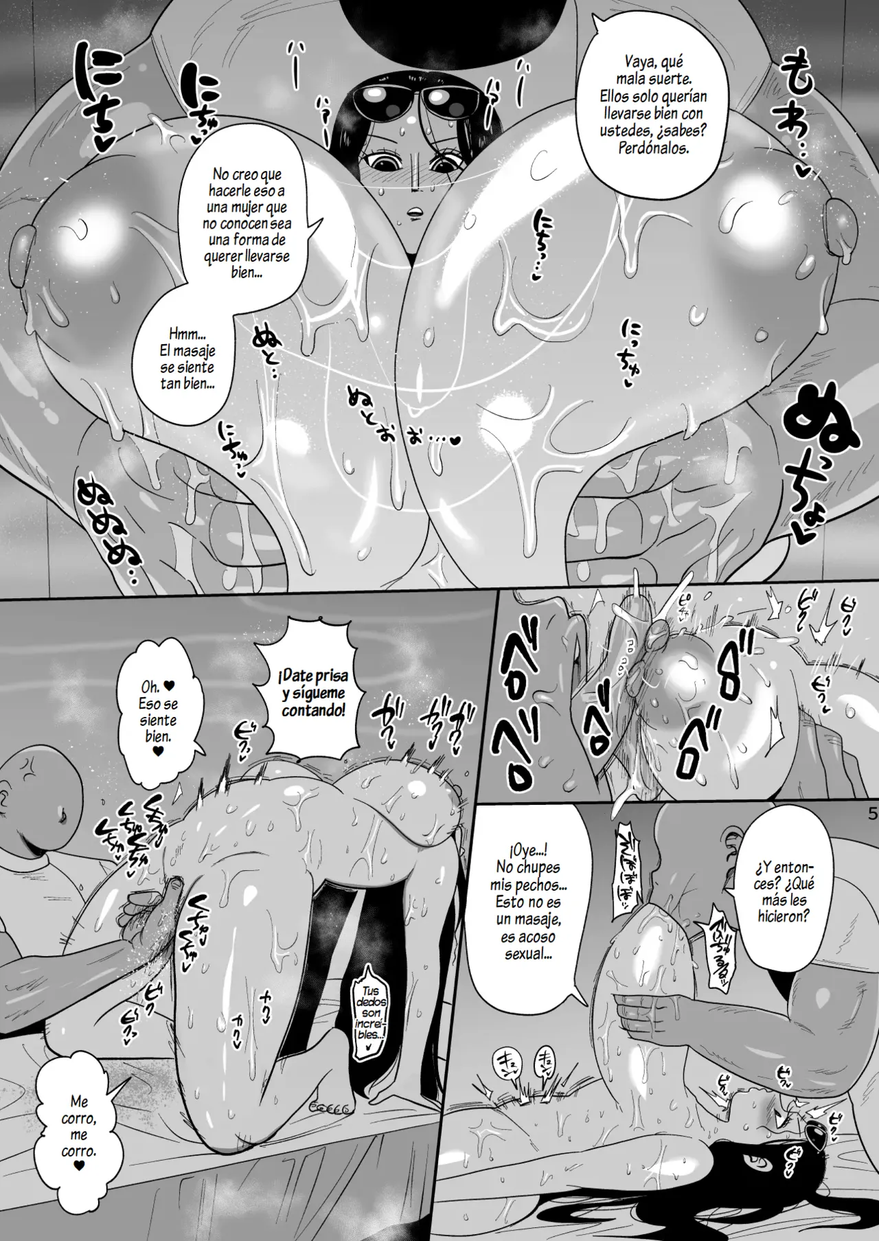 Nico Robin vs Massage Oji-san｜Nico Robin Vs. El Viejo Masajista page 5 full