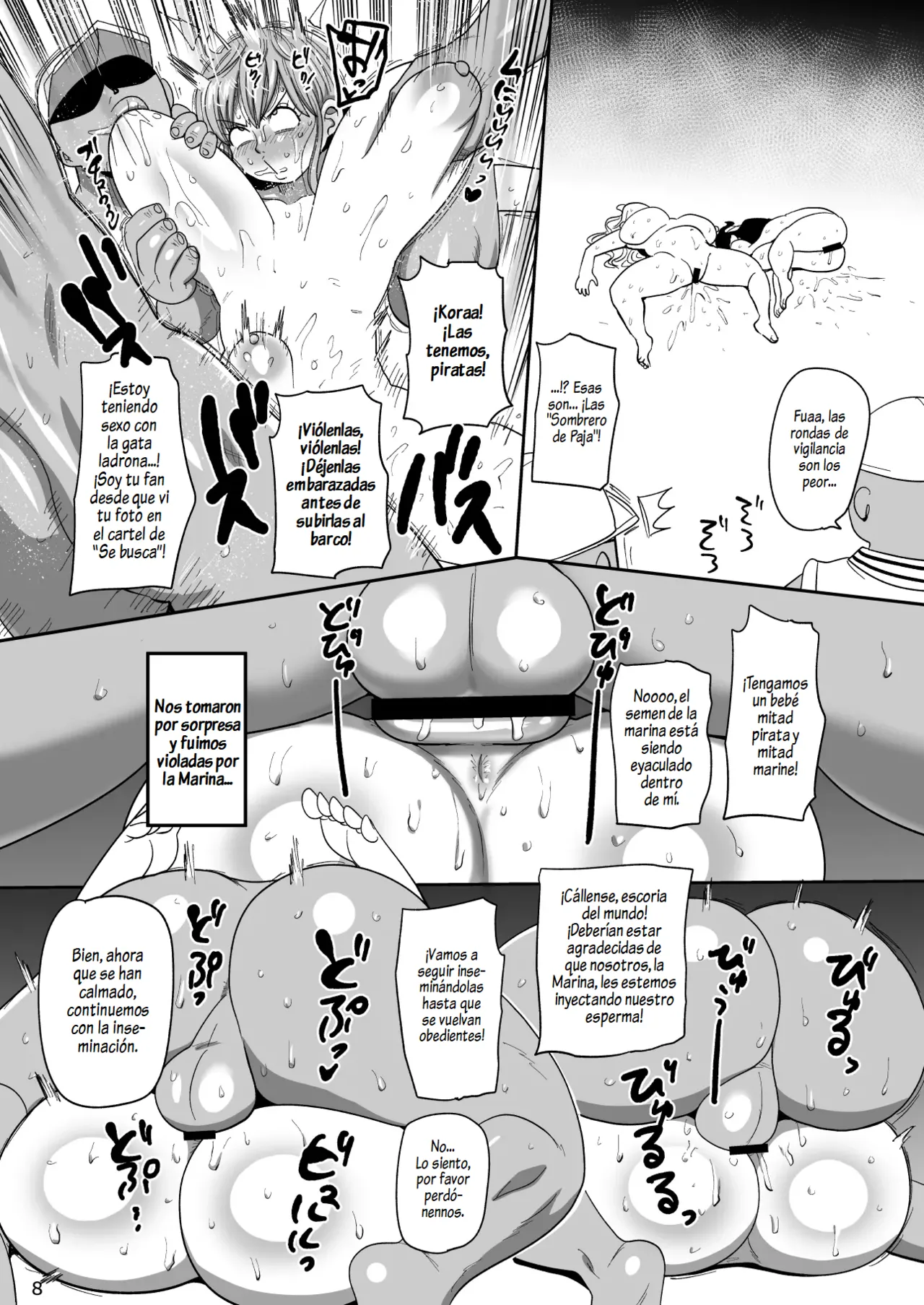 Nico Robin vs Massage Oji-san｜Nico Robin Vs. El Viejo Masajista page 8 full