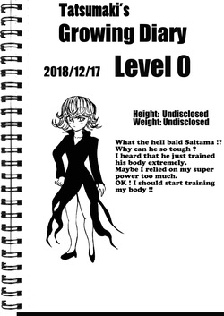Tatsumaki's growing diaries