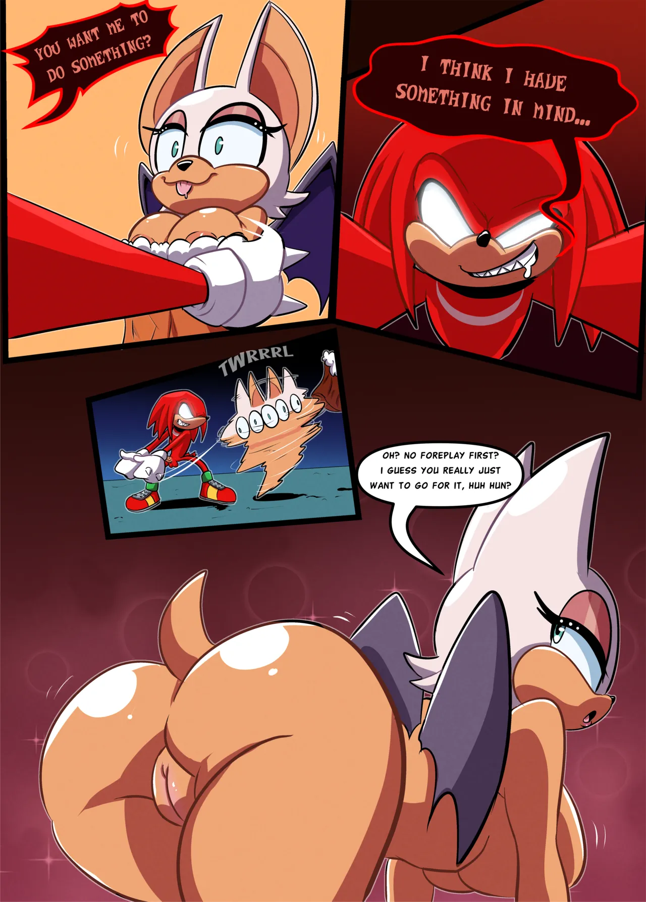 Rouge and Knuckles Hentai Comic! page 5 full