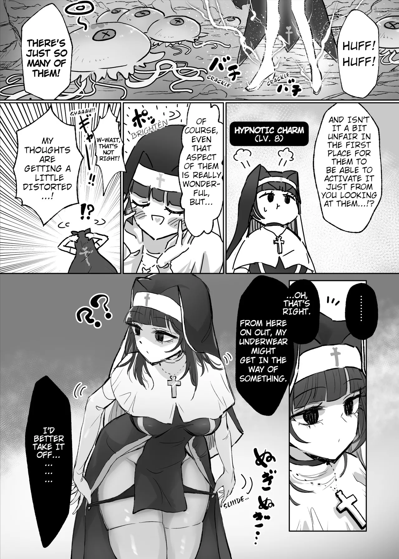 Joutai Ijou Taisei Sister-san to Taisei Kantsuu Saimin Kurage | "Abnormal Status"-Resistant Nun vs. Resistance-Penetrating Hypnotic Jellyfish page 7 full