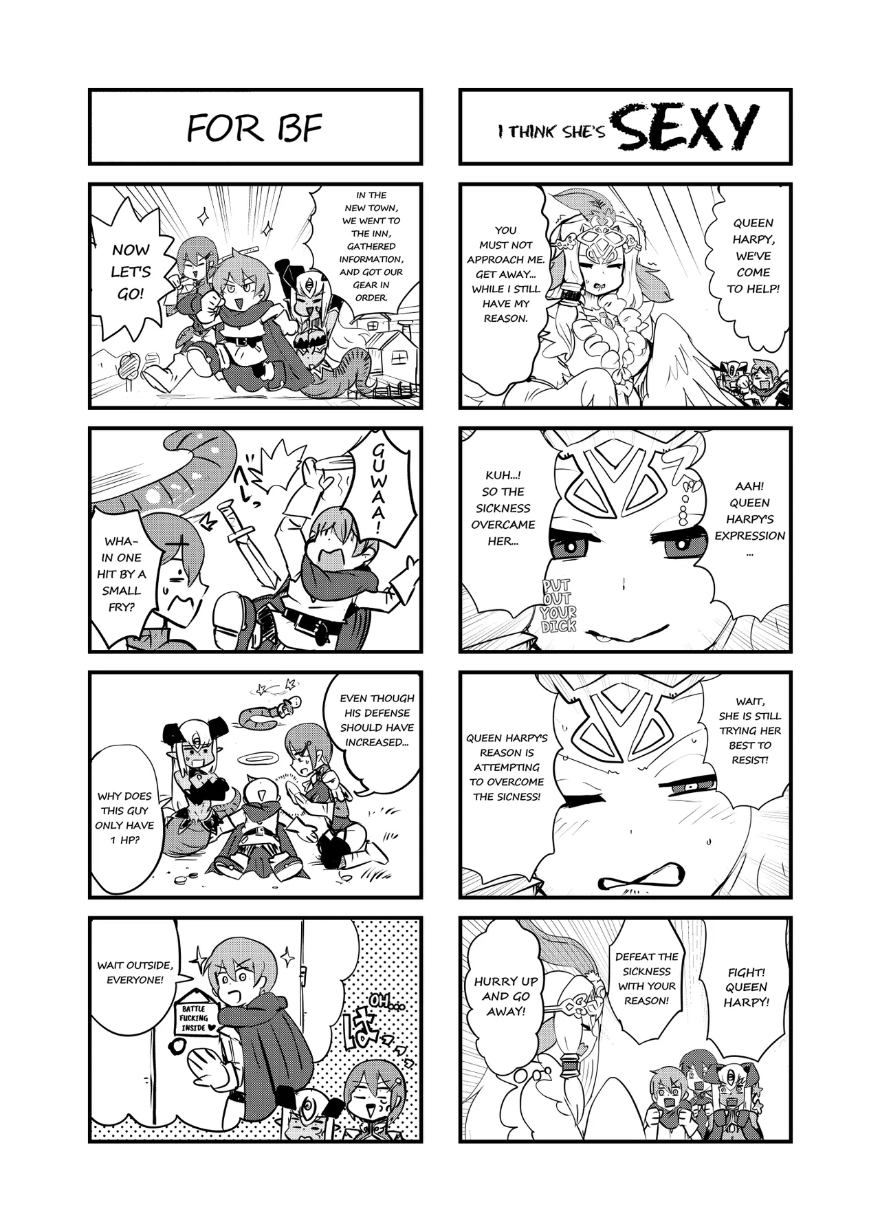 Monster Girl Quest! 4-Koma & Erotic Manga Theater: Spoiler Edition page 4 full