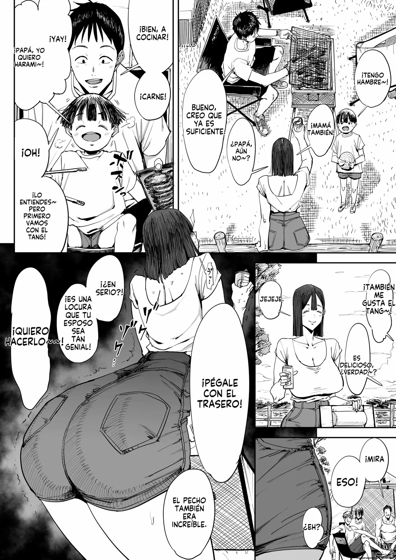 Dekkai Shiri no Hitozuma to Asa made Yarimakutta Hanashi｜Una Historia Sobre Tener Sexo con una Esposa Culona Hasta Amanecer page 7 full