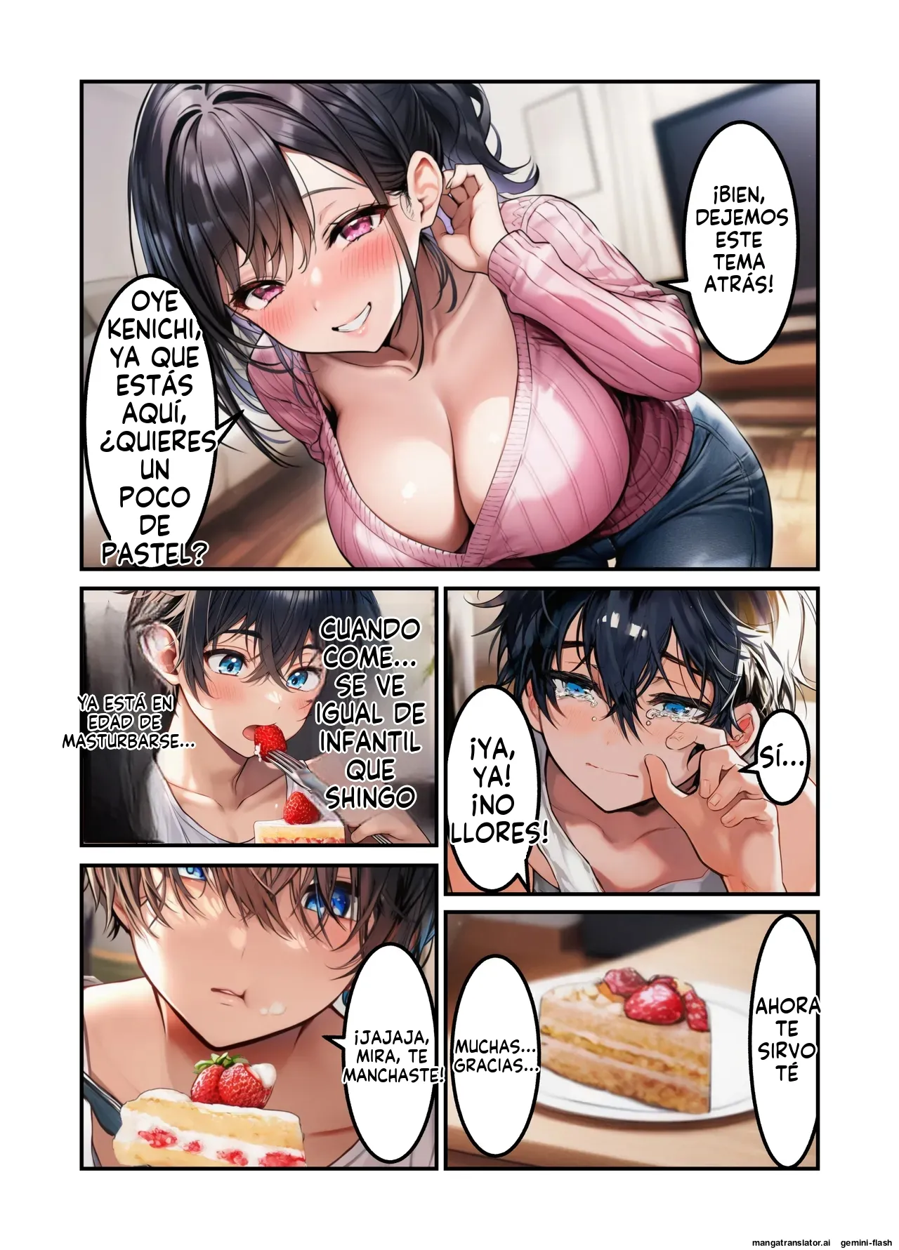 Onani o mi rareta hitodzuma  ga nozoki danshi no chinko ni netora reta - 撮影記録イラスト係  MTL page 6 full