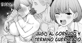 [Take Shinshi] Netorare Gokko, Nochi Netorareru Kanojo｜Jugó al Cornudo y Terminó Cuerneado [Spanish] [La Legión Fantasma] cover