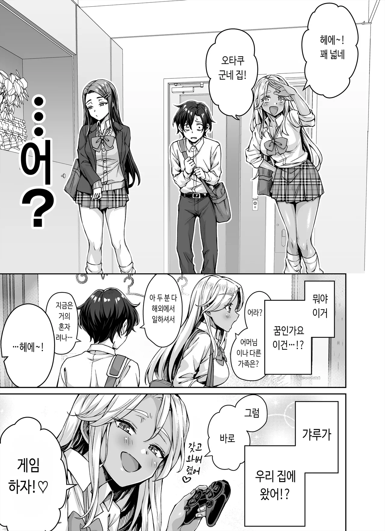 Gal Neko Musume ga Uchi ni Sumitsuite Naze ka Mainichi 3P Zanmai ni Natte Shimau Hanashi | 갸루 고양이 소녀가 우리 집에 눌러앉아서 어째서인지 매일 3P 삼매경이 되어버리는 이야기 page 4 full