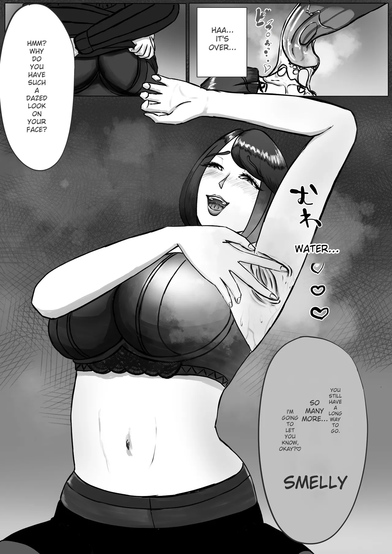 You like my smell, don't you? ~Big sister's smelly torture and training of a little boy~ page 11 full