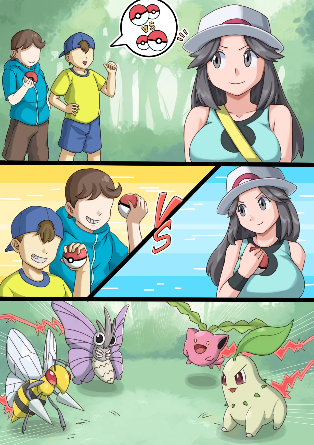 Leaf-chan gets paid with her body page 1 full