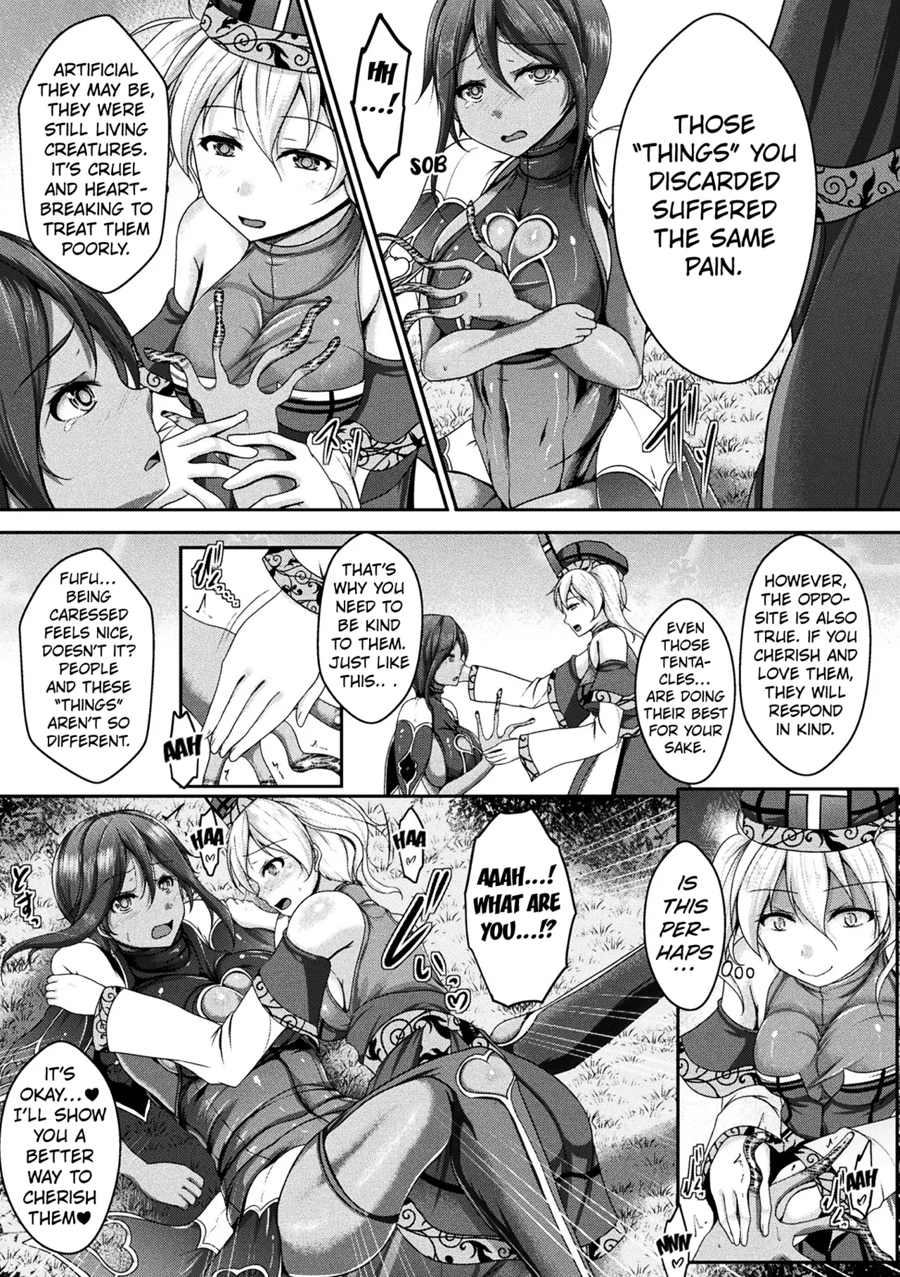 Tentacles Are Living Things Too, So Be Gentle With Them  2D Comic Magazine Shokushu Les Vol. 2 page 5 full