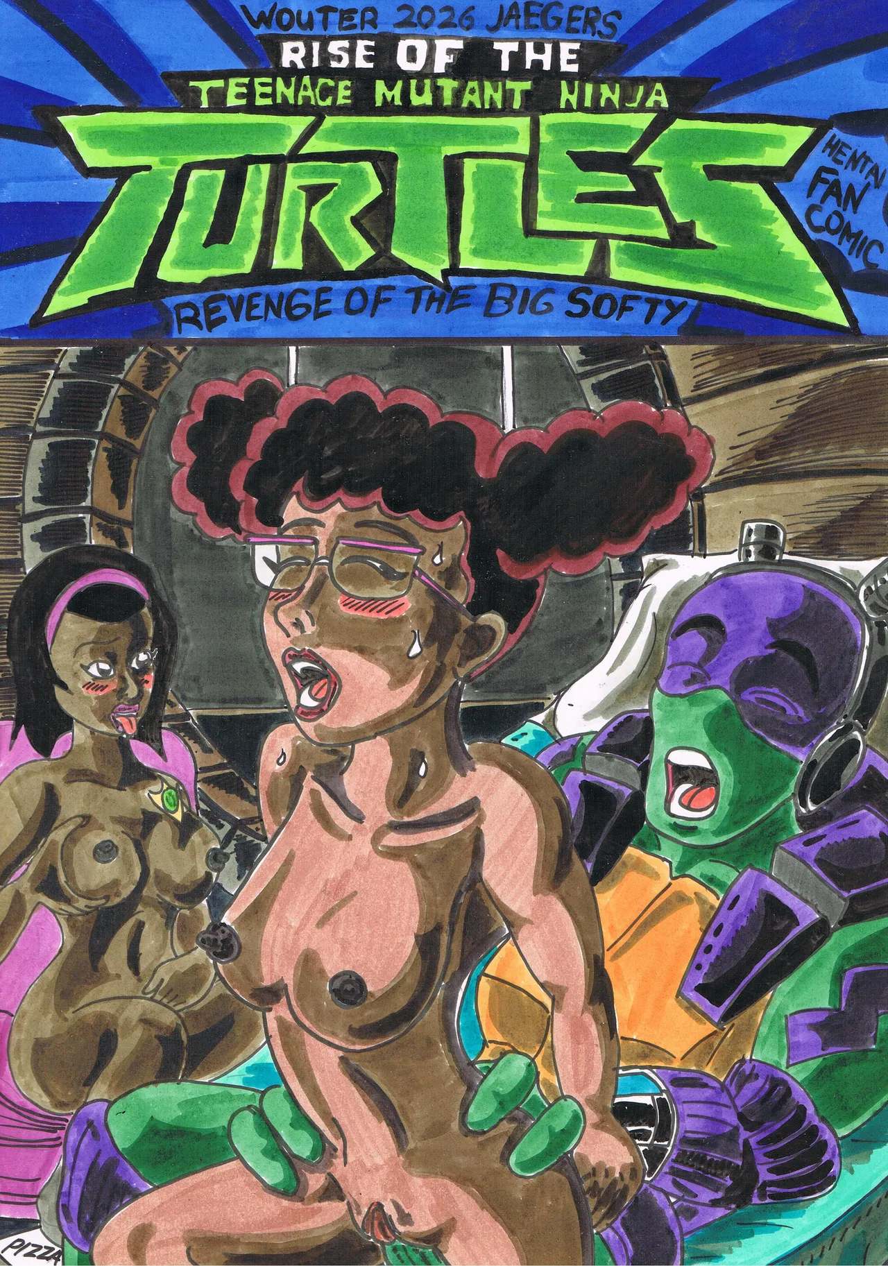 Rise of the Teenage Mutant Ninja Turtles "Revenge of the big softy" page 1 full