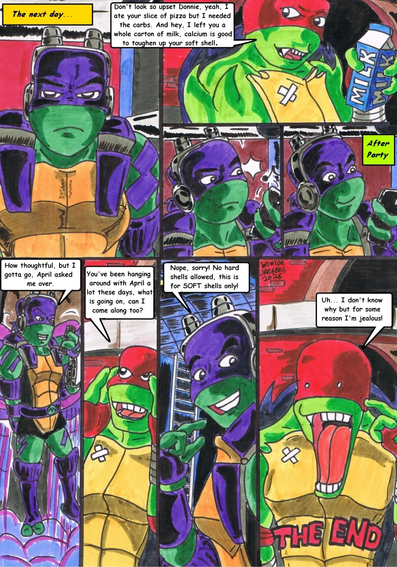 Rise of the Teenage Mutant Ninja Turtles "Revenge of the big softy" page 9 full