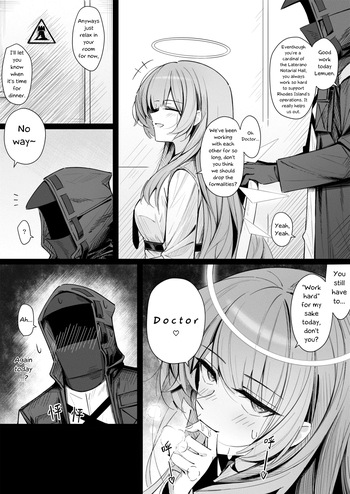 [Shokuyou Koori] Story of Lemuen & Doctor in bed (Arknights) [English] [Decensored] [RagsSgar_Translations] cover