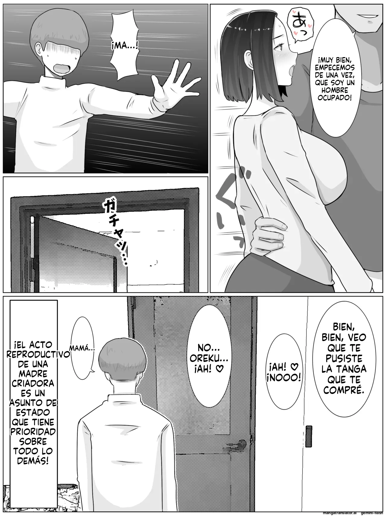 Hanshoku Haha 3 Musuko no Doukyuusei to Cosplay Kozukurisuru Koto ni Narimashita  MTL page 8 full