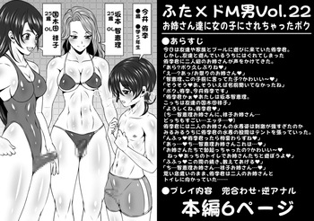 [Yoru no Okazu Shokudou (Chouriin)] Futa × Do-M otoko Vol.22 [Oneesan-tachi ni onnanoko ni sa re chatta boku] cover