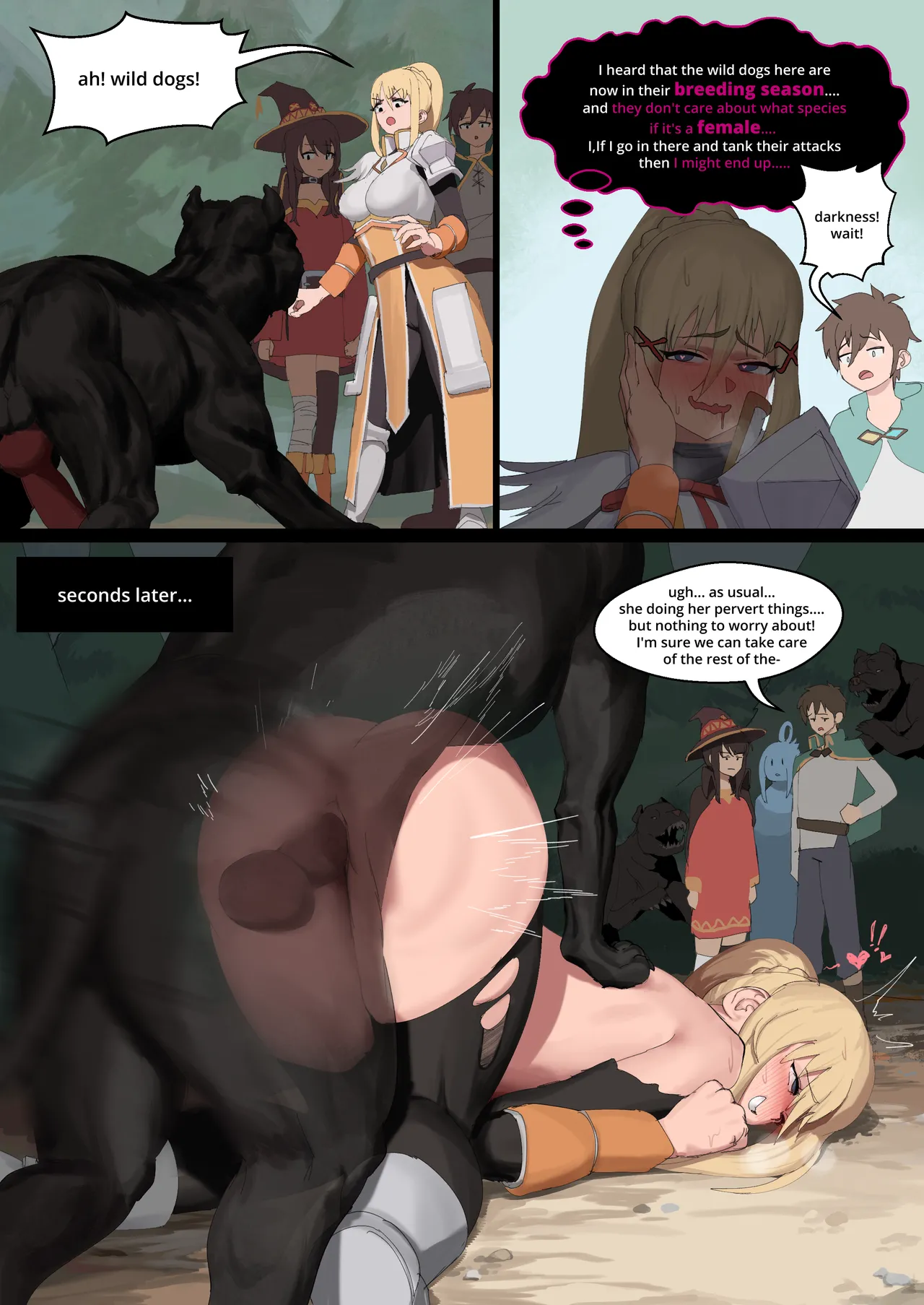 Konosuba Girls x Wild Mutts page 1 full