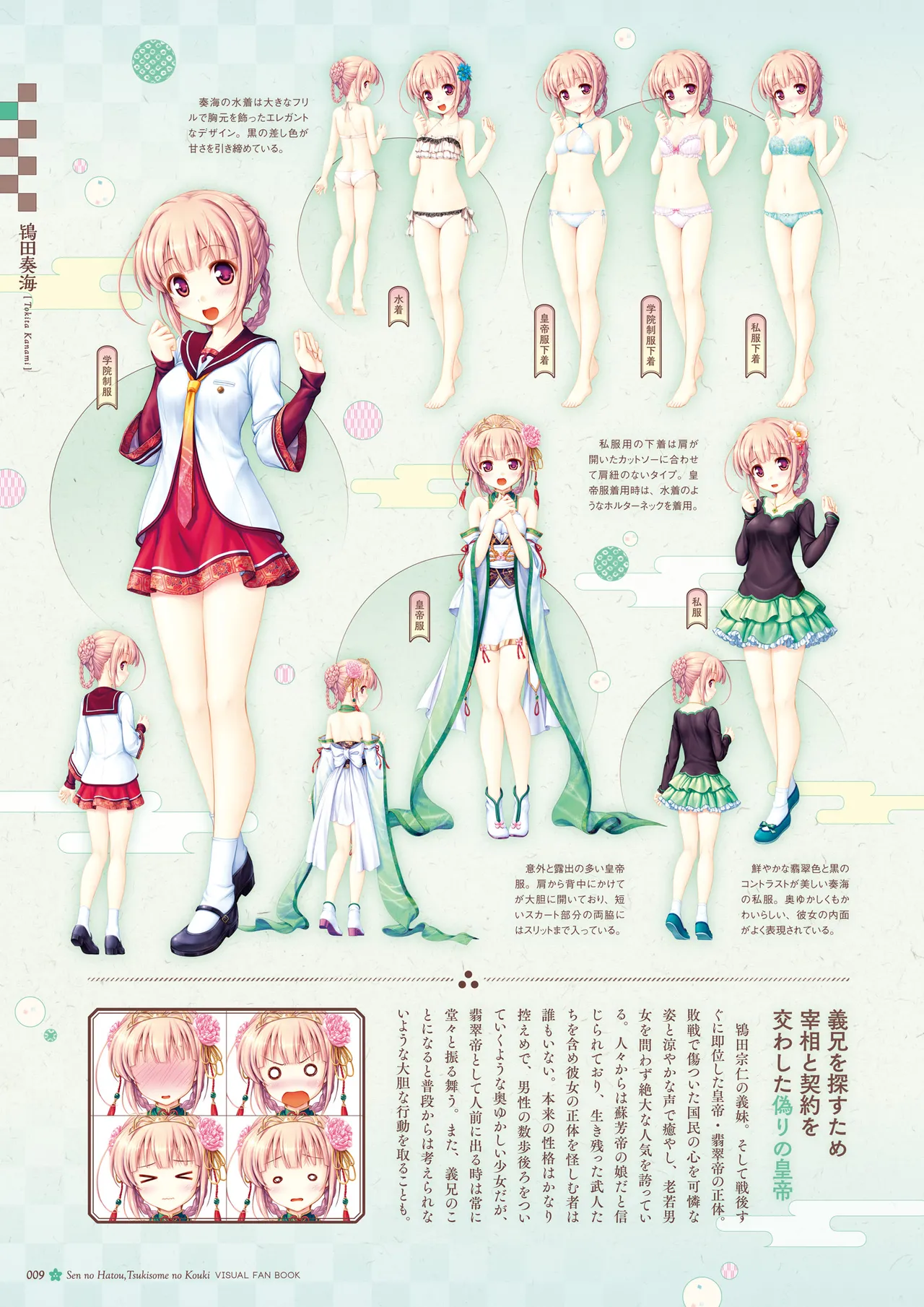 Sen no Hatou, Tsukisome no Kouki Visual Fanbook page 10 full