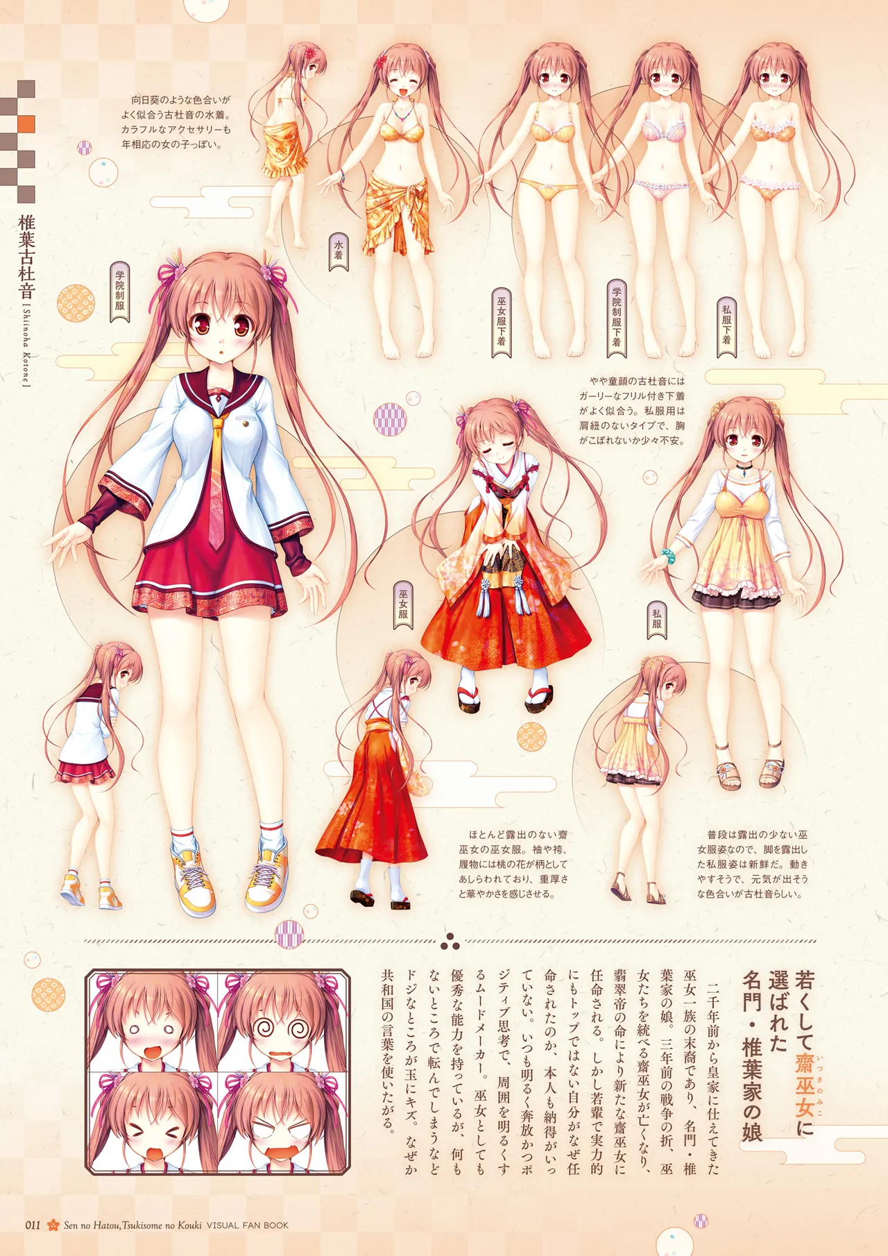 Sen no Hatou, Tsukisome no Kouki Visual Fanbook page 12 full