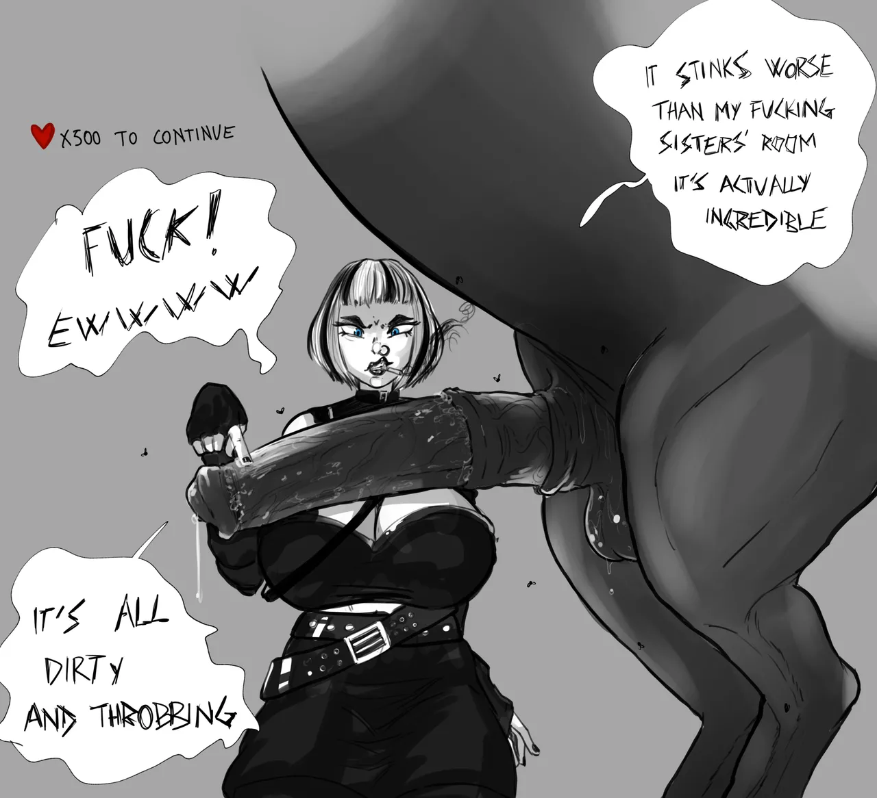 Big Tiddy Goth Girl vs Reality page 3 full