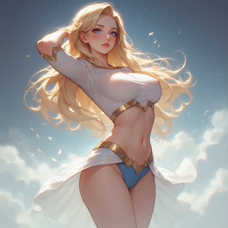 Angelic Supergirl page 3 full
