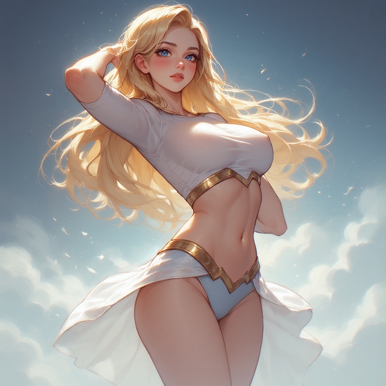 Angelic Supergirl page 4 full