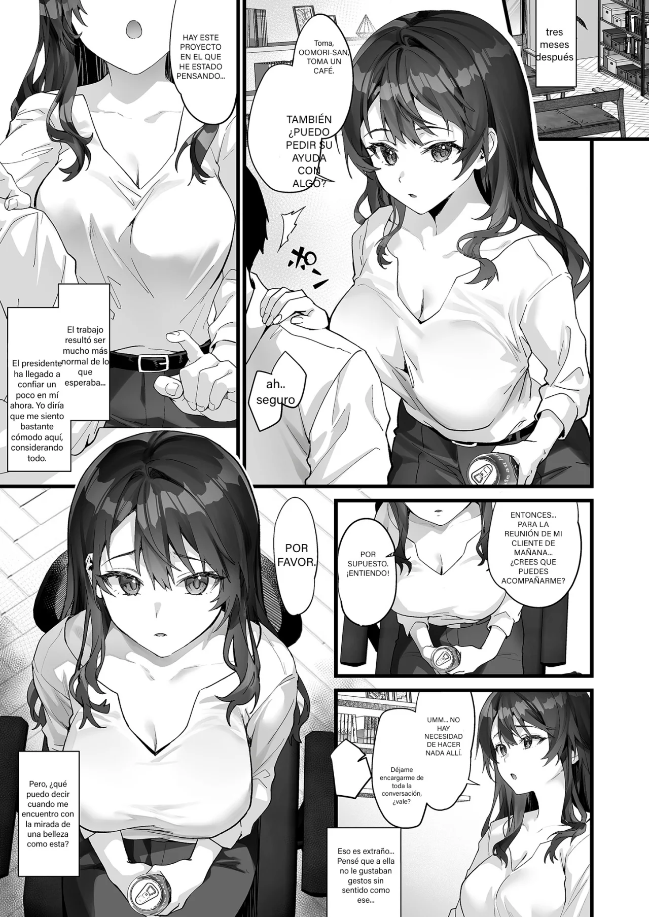JK Chuutai Tsuyogari Shachou ga Buka no Fusei ni Make Midara ni Koshi o Furi Netoru made｜Hasta que la presidente, que finge ser fuerte, es vencida por la injusticia de su subordinado y comienza a moverse de manera obsena page 5 full