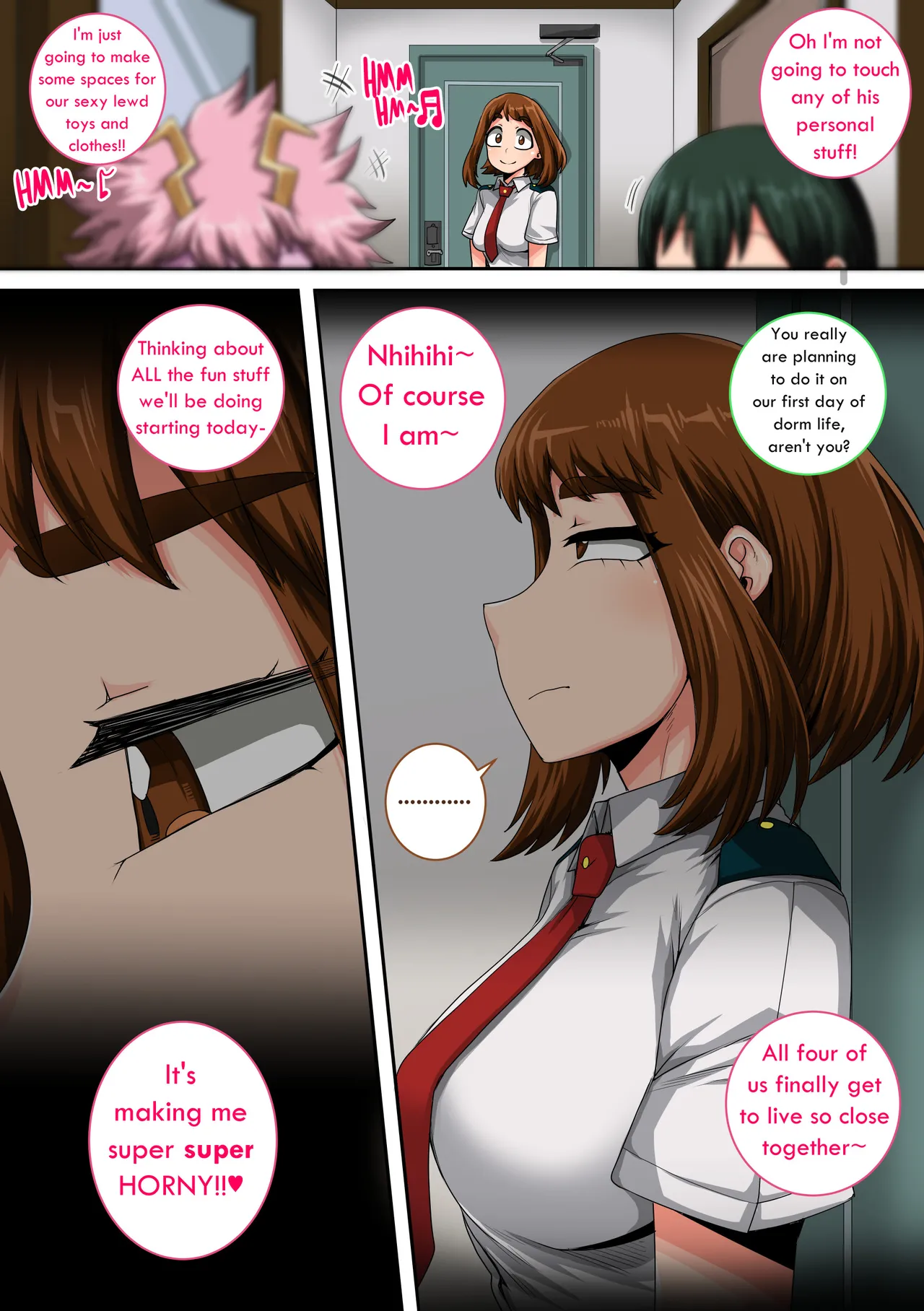 My Harem Academia Chapter 8 Part 3 Breaking into a broken heart page 11 full