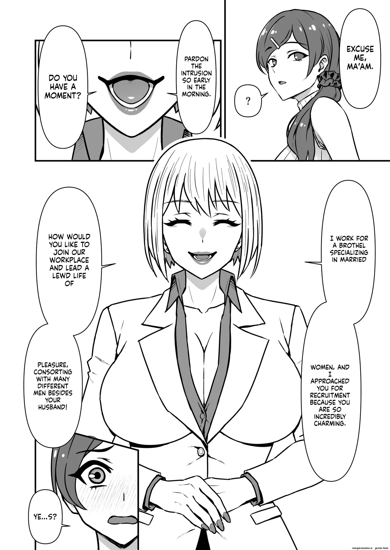 Hitozuma Kairou ~Danna Omoi no Hitozuma wa Saimin de Midara na Fuuzokujou e Kawarihateru~ page 3 full