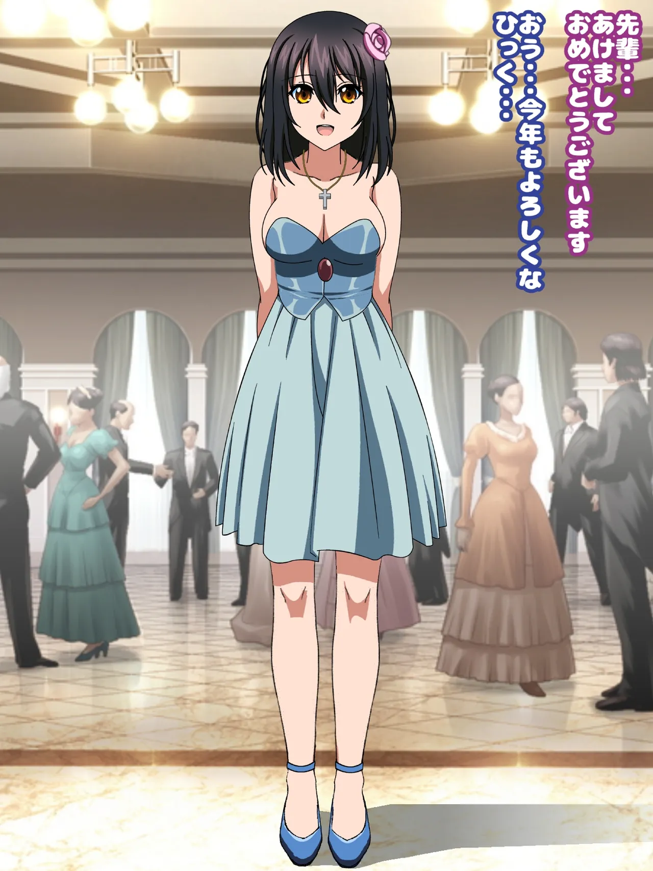 姫〇雪菜とラブラブHするCG集33 媚薬のドレス編 page 4 full