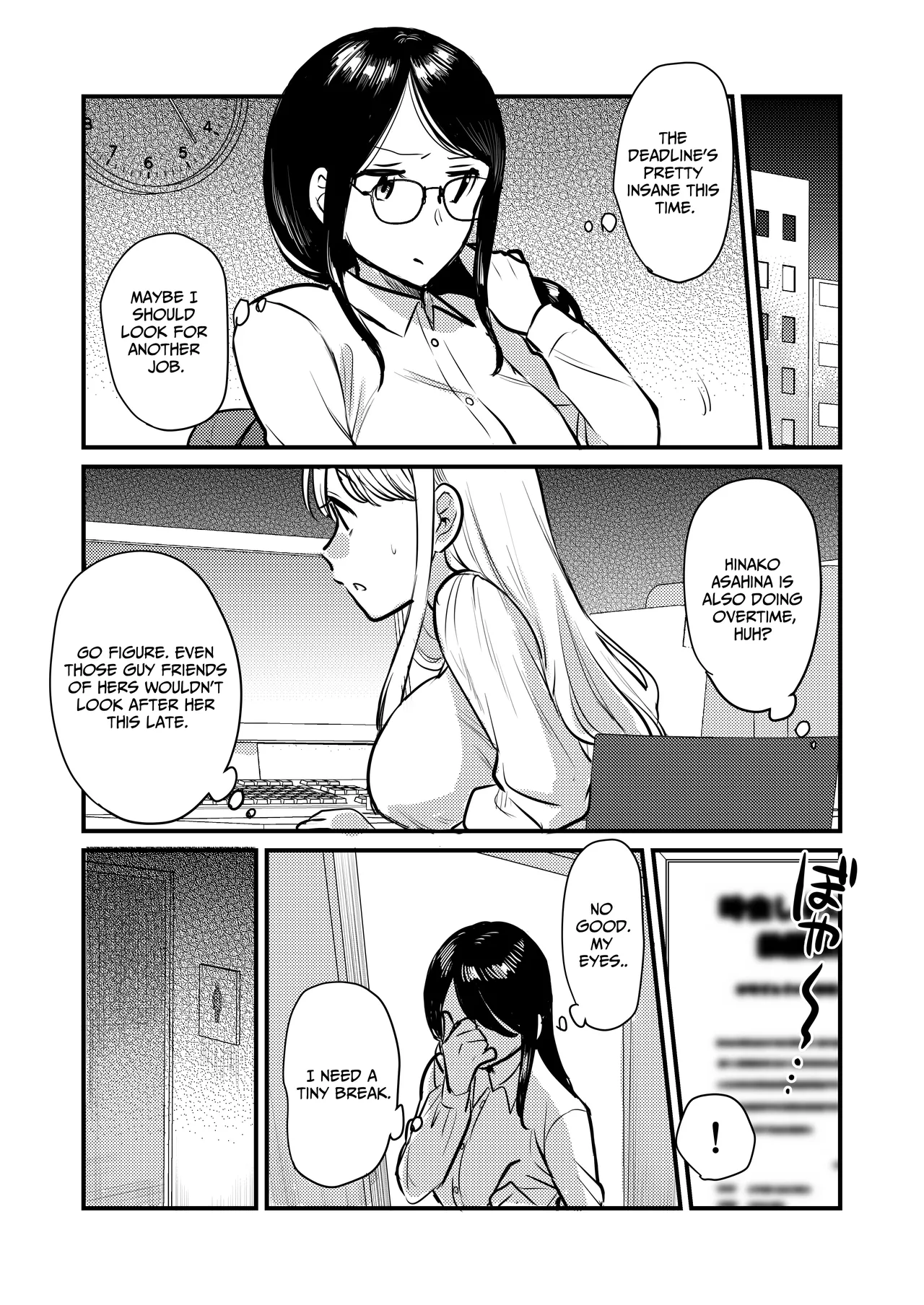 Shanai no Himegoto ~Stress Kaishou ni Kaisha no Toilet de Onani shite itara, Kouhai ni Kikarete shimatte ita Hanashi~ | Workplace Rendezvous ~Caught Masturbating in the Company Restroom by My Subordinate~ page 5 full