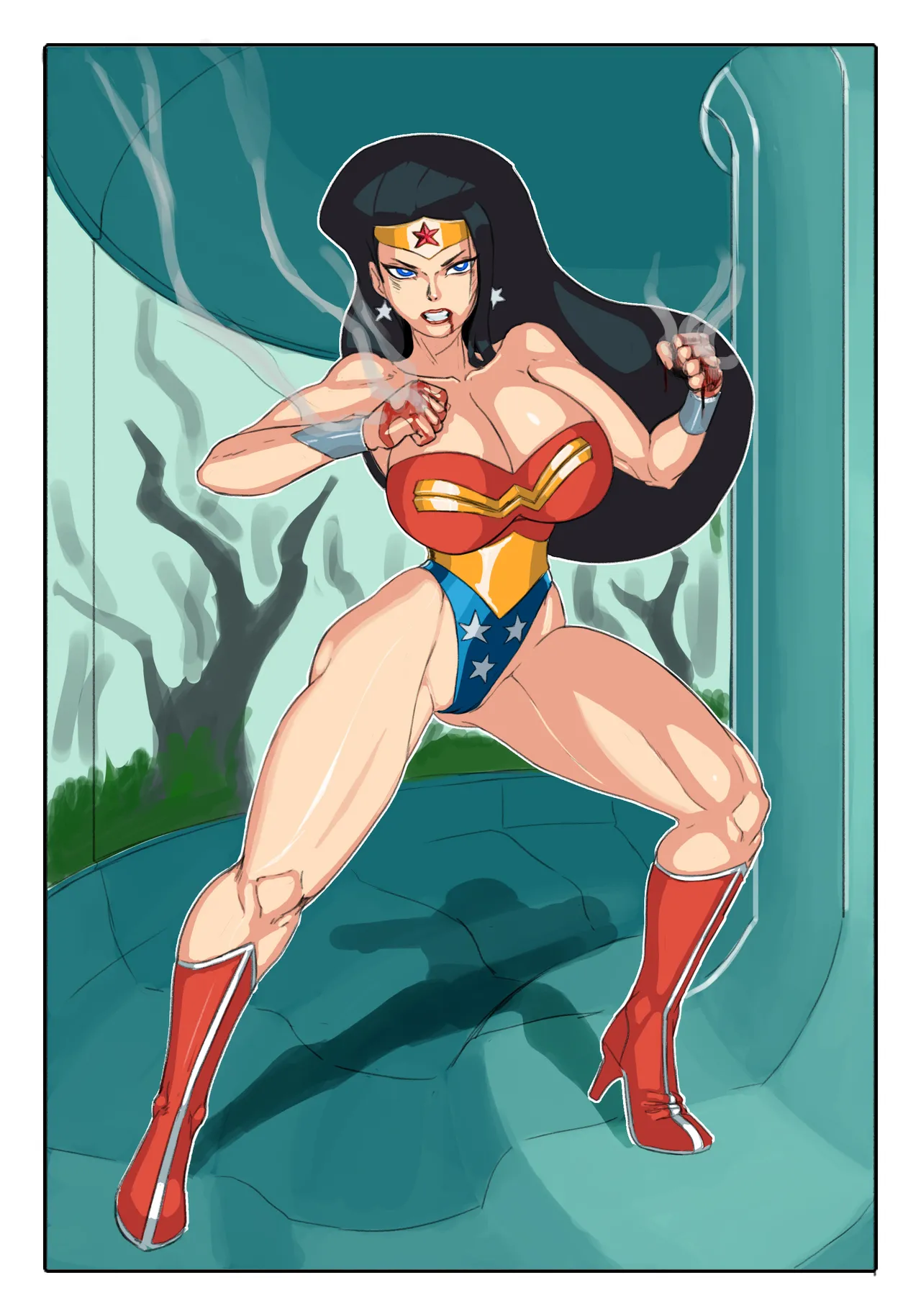 WonderWoman VS Mongul page 5 full