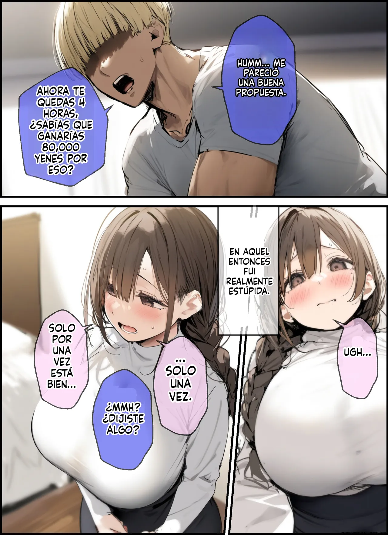 Kinpatsu charaotoko ni netora reta boku no kyonyuu seiso tsuma  MTL page 5 full