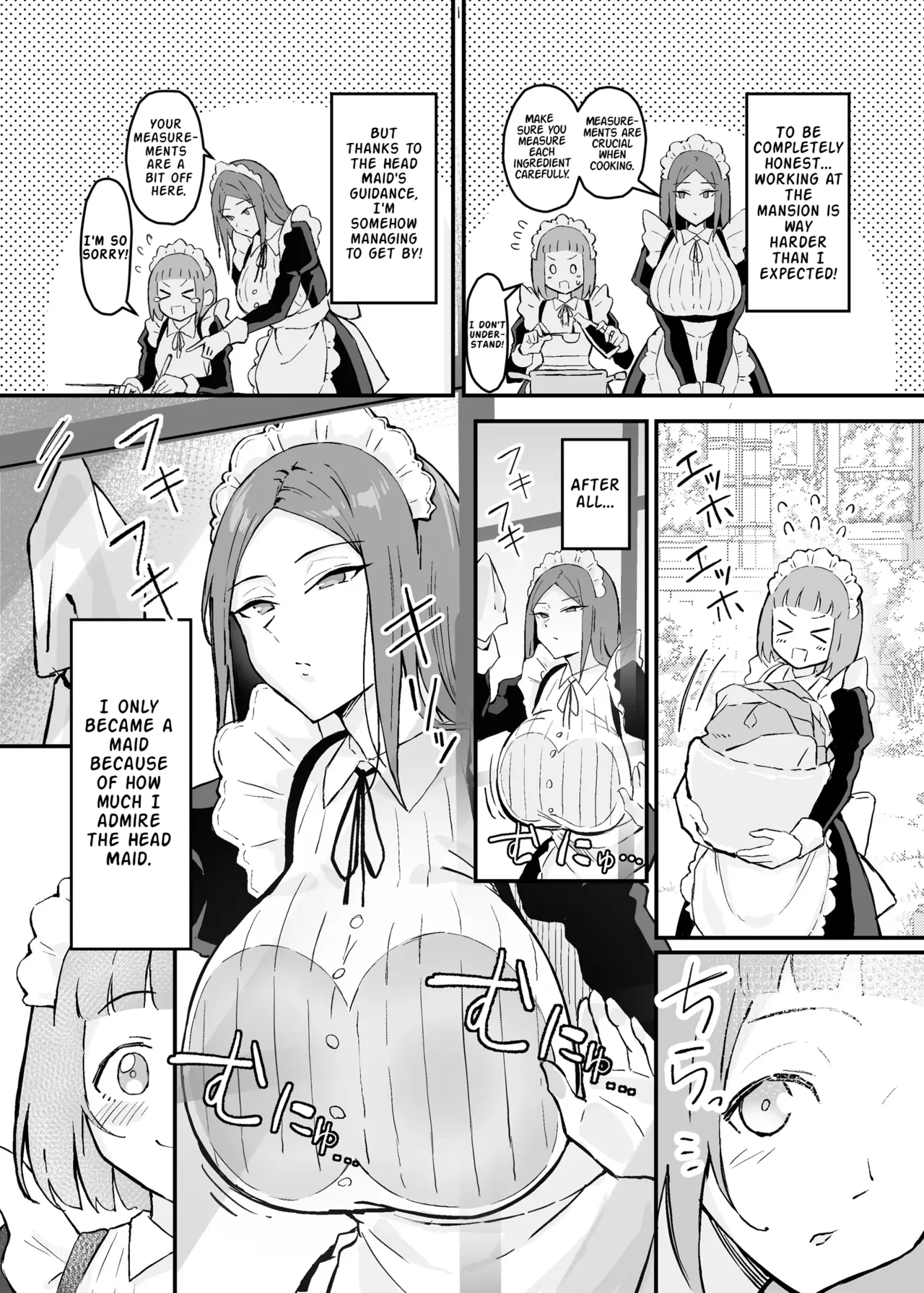 Akogare no Senpai Maidchou no Yotogi o Kengaku | Observing the Night Duties of the Admired Senior Head Maid page 4 full