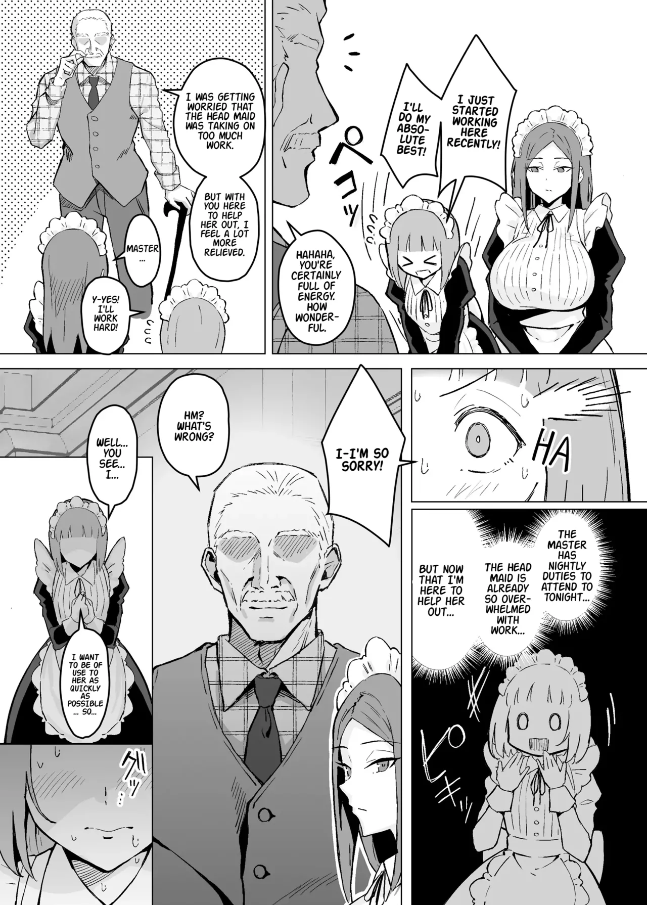 Akogare no Senpai Maidchou no Yotogi o Kengaku | Observing the Night Duties of the Admired Senior Head Maid page 6 full