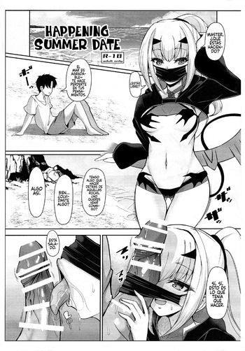C102) [Rocket Chousashitsu (Koza)] Happening Summer Date (Fate/Grand Order) [Spanish] [Rakuen Translations] cover