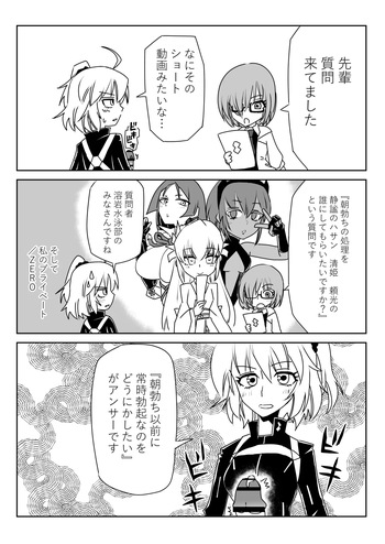 [京唄麻呂] ふたなりマスターと溶岩水泳部 (Fate/Grand Order) cover