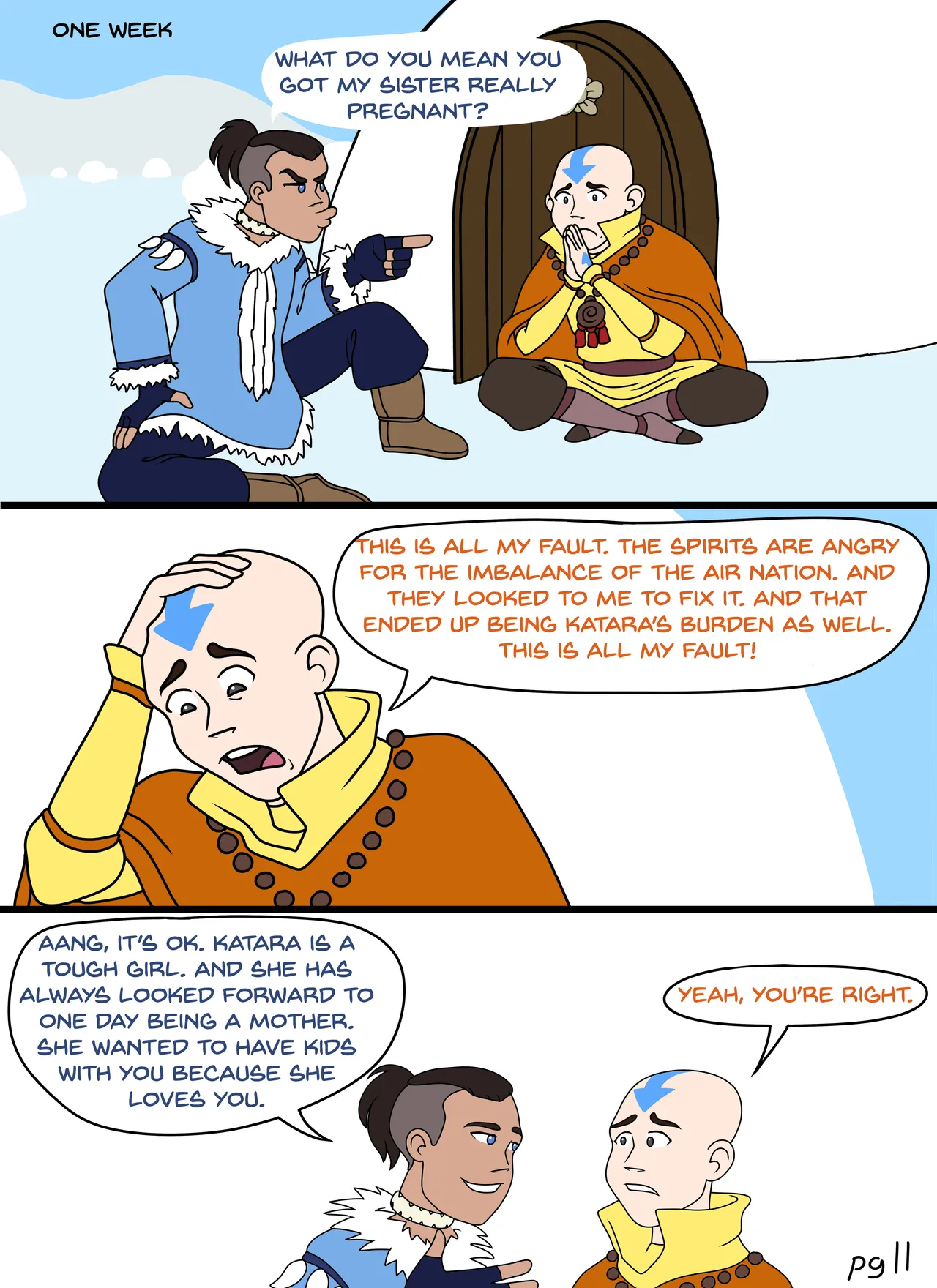Kataang Pregnancy Comic page 12 full
