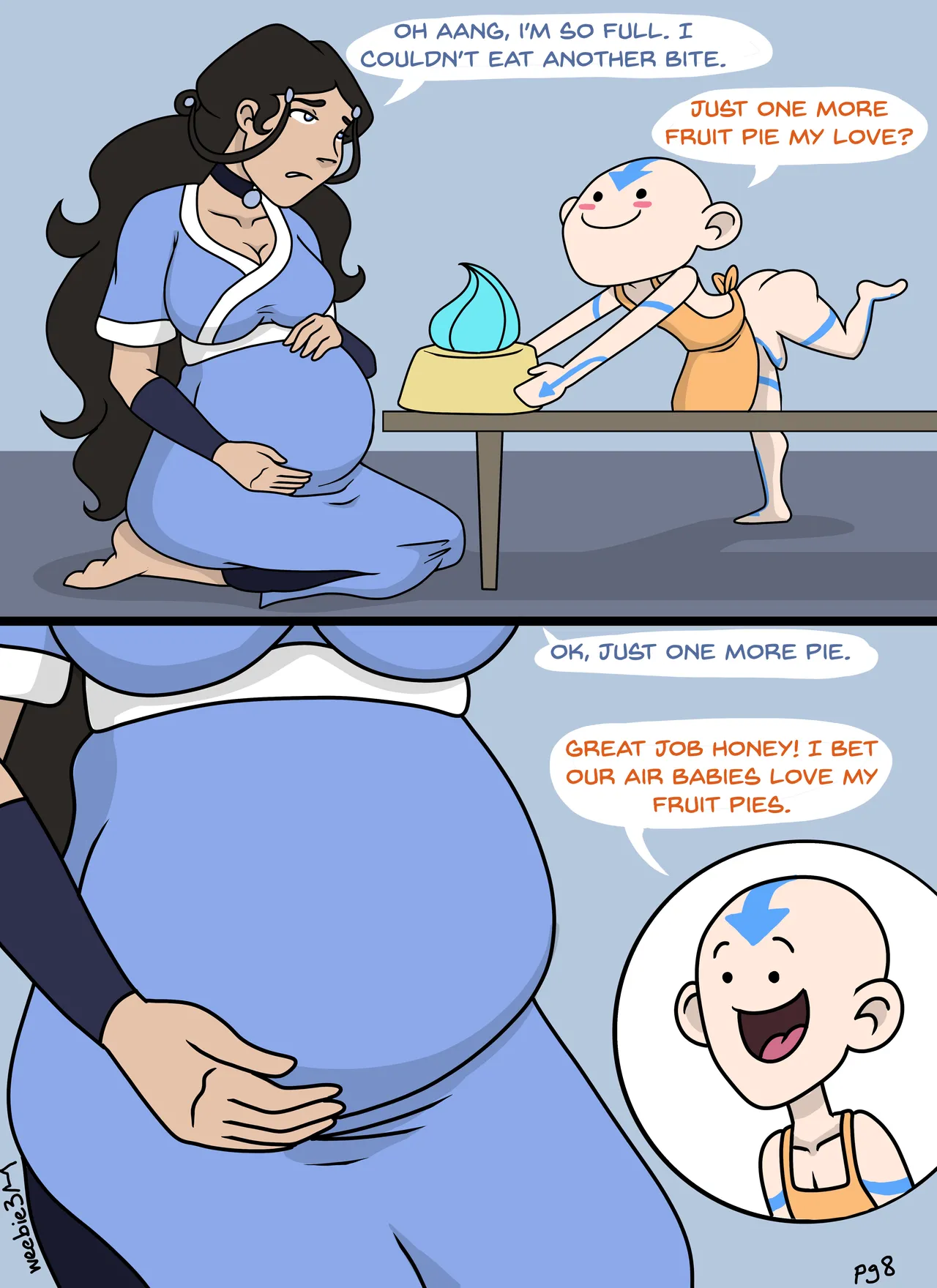 Kataang Pregnancy Comic page 9 full