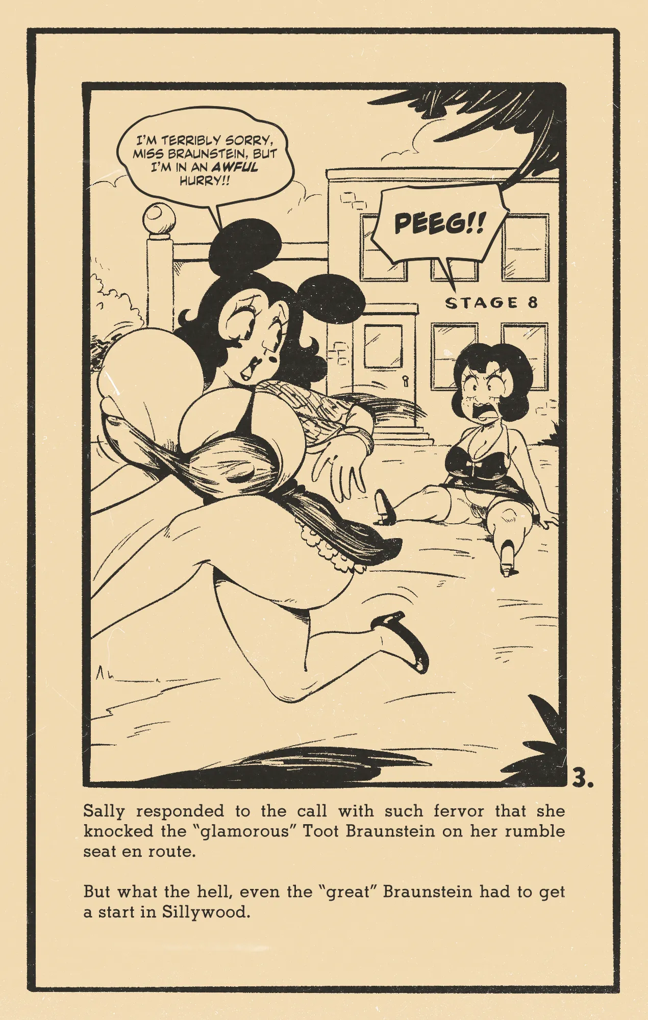 Sally McBoing in "Flesh" page 3 full