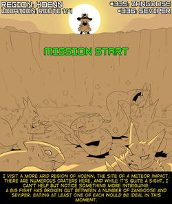 Hildegard's Quest for Aura - Zangoose and Seviper