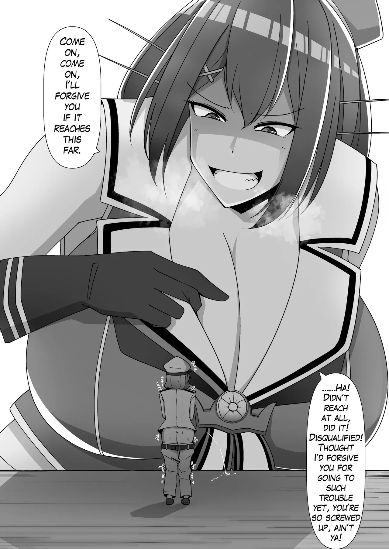 Being Locked in a Grapple with Gigantic Shipgirls Doujin Collab page 12 full