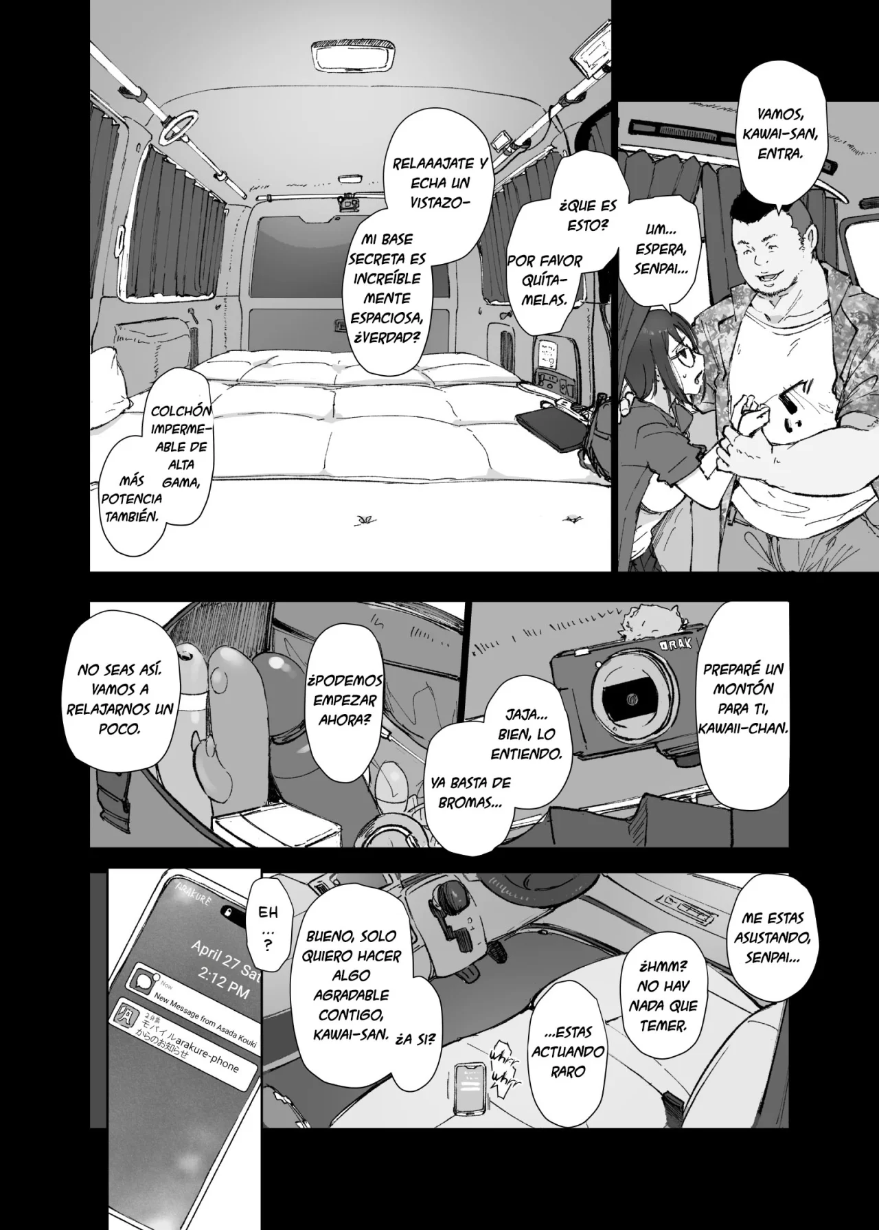 Senpai no Dekai Kuruma ga Boku no Kanojo o Nosete Hageshiku Yureru｜El Gran Auto de Senpai se Sacude Violentamente con Mi Novia Abordo page 11 full