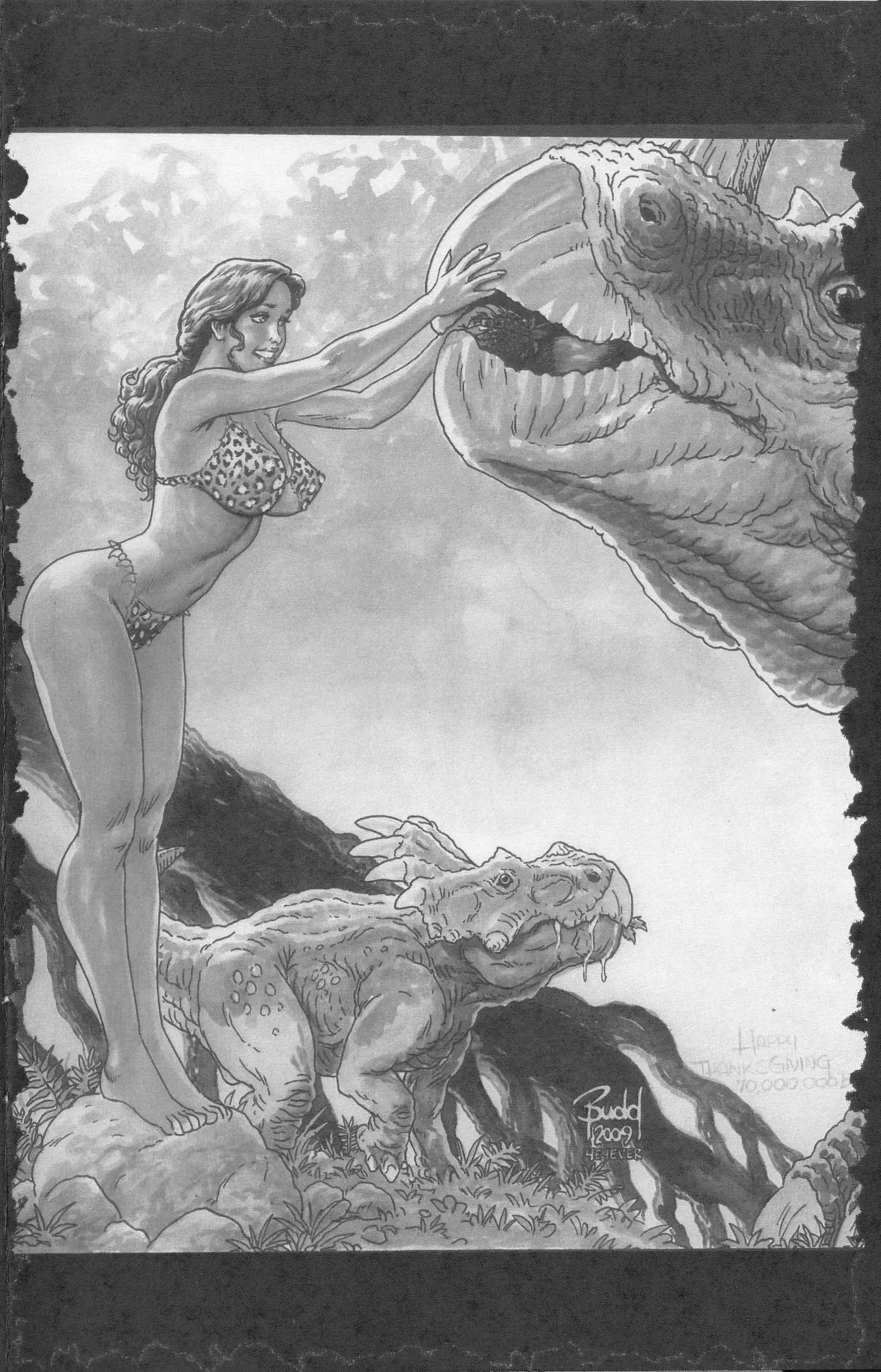 The Cave Drawings of Budd Root - 2010 Convention Art Book page 11 full