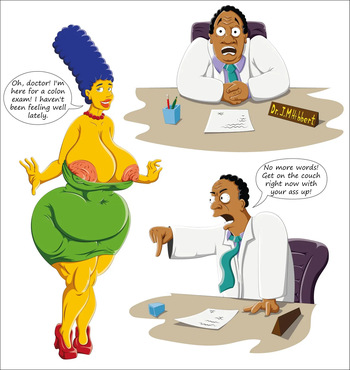 [Bynshy] Marge came to see Dr. Hibbert cover