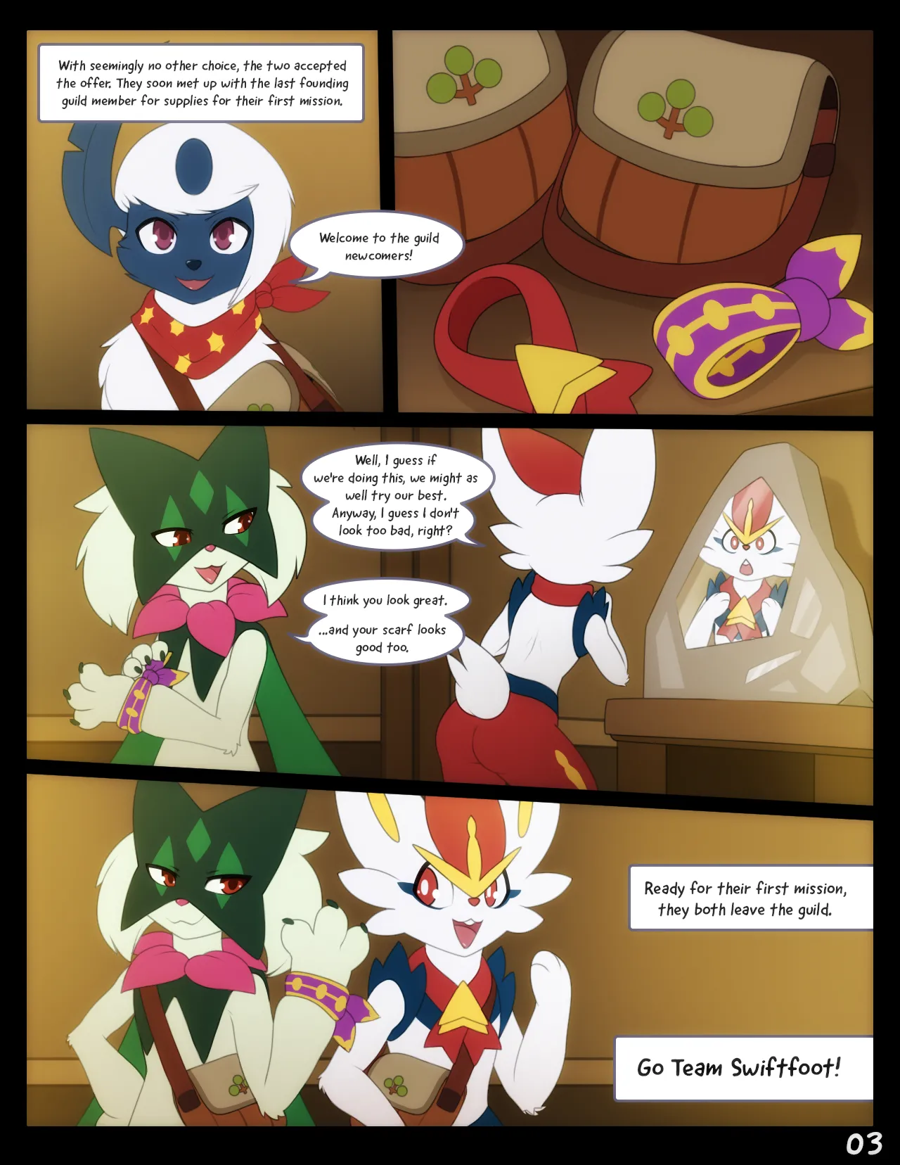 Mystery Dungeon Misadventures: Fastest of Friends page 4 full