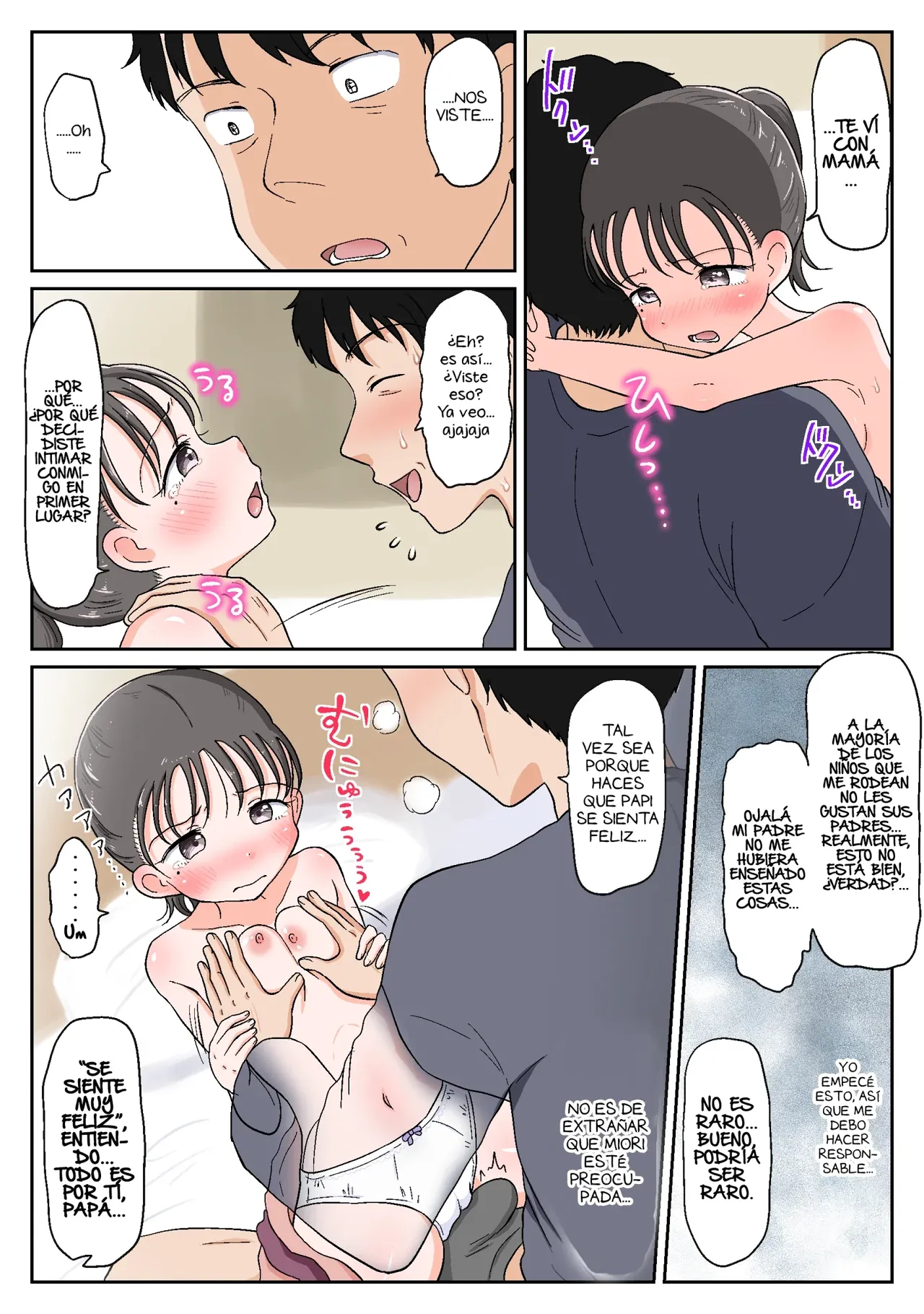 Oyako Honmono Seikyouiku 3 ~Onsen Ryokan de Oyakoukou Ecchi~｜Educación Sexual Práctica Entre Padre e Hija 3 ~Sexo Filial en una Posada de Aguas Termales~ page 10 full