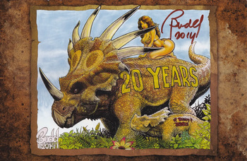 [Budd Root] Cavewoman 2014 Convention Book - 20 Years of Beauty & Beasts cover