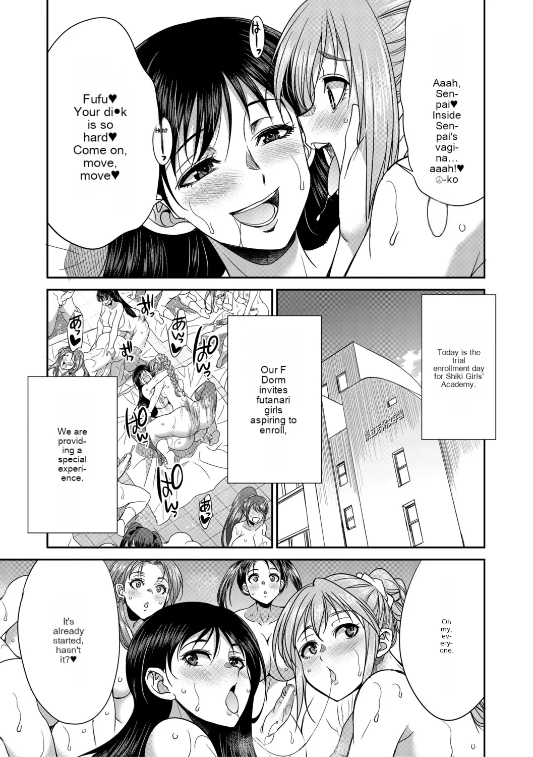 Futanari schoolgirl and her dorm mother...♡ Ch3 page 3 full