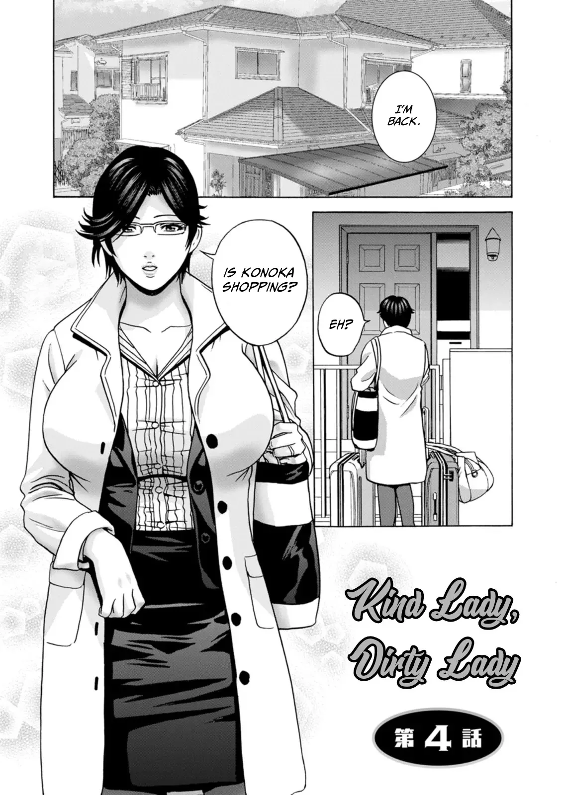 Yasashii Oba-san Yarashii Oba-san | Kind Lady, Dirty Lady Ch. 4 page 1 full