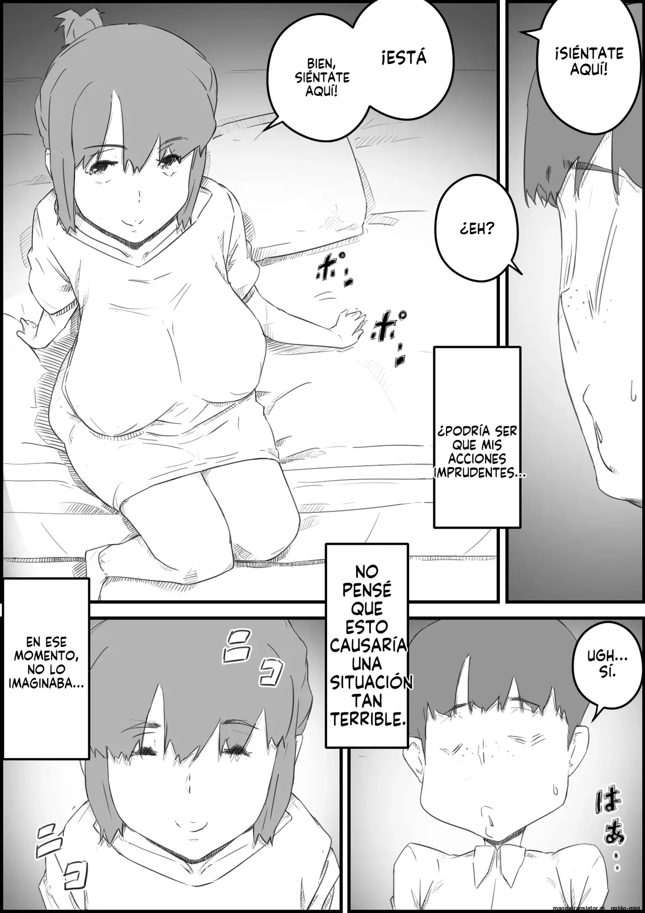 Hajimete wa, Kaa-san de... Haha to Musuko no Manatsu no Himegoto｜Un secreto de verano page 8 full