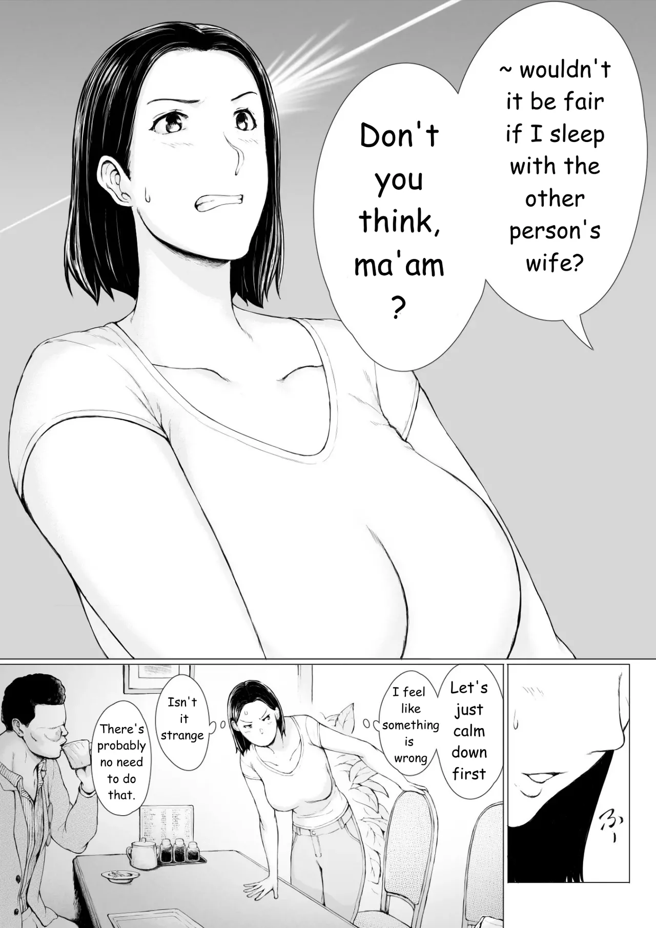 Oku-san Hitoban Damatte Washi ni Dakareena | —Ma'am, just stay quiet and let me hold you for one night page 8 full